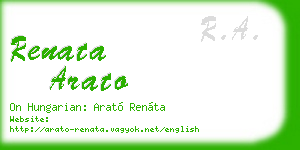 renata arato business card