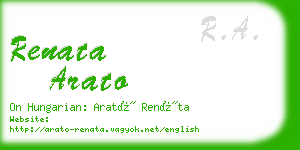 renata arato business card